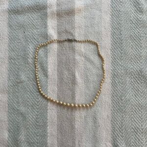 Faux pearl necklace